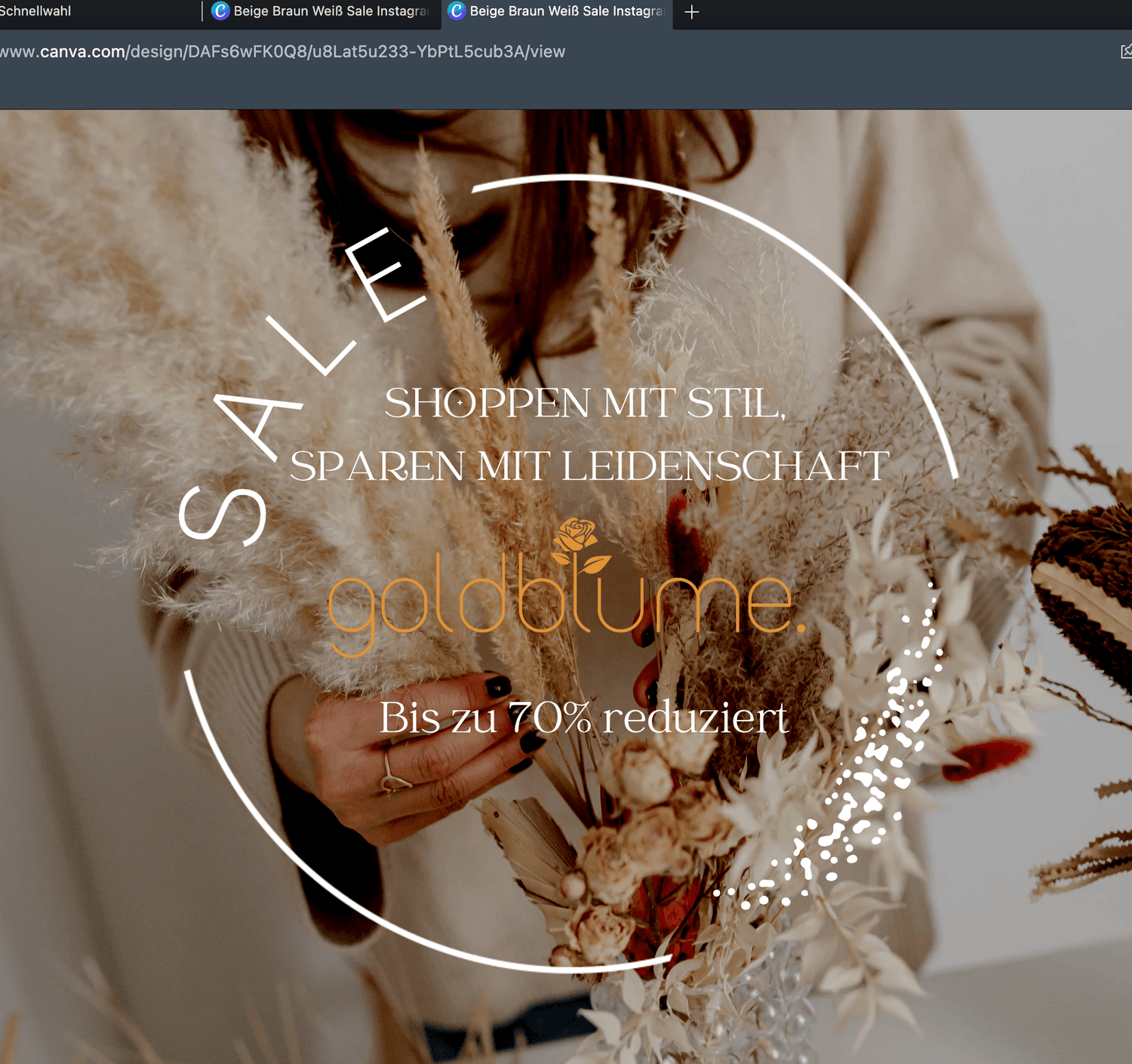 Sale - Goldblume 